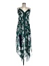 BCBGMAXAZRIA 100% Polyester Tropical Green Cocktail Dress Size S - photo 1