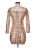 Unbranded Metallic Gold Cocktail Dress Size M - photo 2