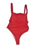 Unbranded Solid Red One Piece Swimsuit Size XL - photo 1