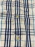 Burberry 100% Cotton Plaid Yellow Long Sleeve Button-Down Shirt Size 12 - photo 3