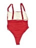 Unbranded Solid Red One Piece Swimsuit Size XL - photo 2