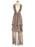 Urban Outfitters 100% Polyester Animal Print Brown Jumpsuit Size S - photo 1