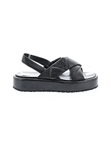 Prada Leather Quilted Sandals (view 1)