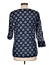 Talbots Blue 3/4 Sleeve Blouse Size L - photo 2