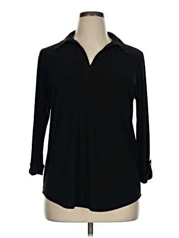 Jones New York Signature Long Sleeve Blouse (view 1)