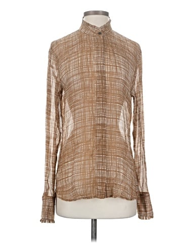 Rag & Bone Long Sleeve Silk Top (view 1)
