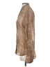 Rag & Bone Metallic Brown Long Sleeve Silk Top Size S - photo 5