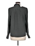 J.Crew 100% Silk Solid Gray Long Sleeve Silk Top Size 8 - photo 2