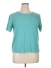 Just Be... Teal Short Sleeve Top Size XL - photo 1