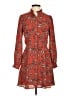 Ann Taylor LOFT 100% Polyester Paisley Red Casual Dress Size 2 Petite - photo 1