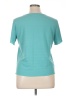 Just Be... Teal Short Sleeve Top Size XL - photo 2