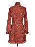 Ann Taylor LOFT 100% Polyester Paisley Red Casual Dress Size 2 Petite - photo 2