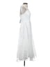 Lulus 100% Polyester White Cocktail Dress Size S - photo 4