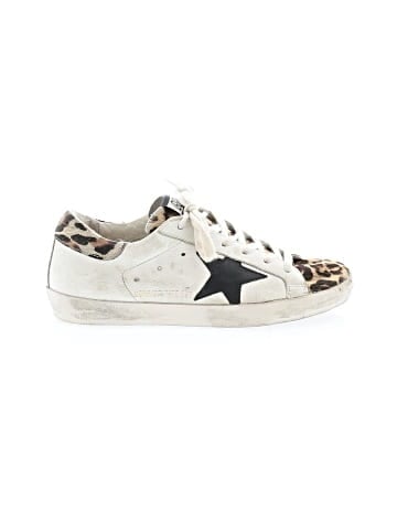 Golden Goose Leather Super Star Sneakers (view 1)