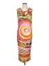 FUZZI Graphic Orange Cocktail Dress Size L - photo 1