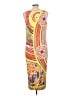 FUZZI Graphic Orange Cocktail Dress Size L - photo 2