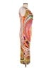 FUZZI Graphic Orange Cocktail Dress Size L - photo 4