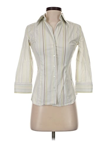 Express Design Studio 3/4 Sleeve Button-Down Shirt (view 1)