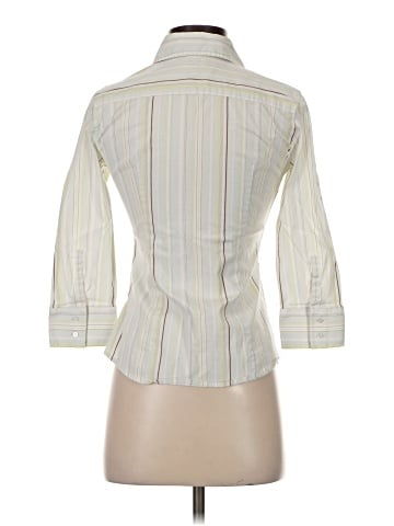 Express Design Studio 3/4 Sleeve Button-Down Shirt (view 2)