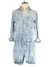 Cloth & Stone 100% Lyocell Tie-dye Blue Romper Size S - photo 1