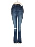 Express Stripes Blue Jeans Size 6 - photo 1