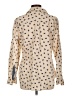 Style&Co 100% Cotton Print Tan Long Sleeve Blouse Size L - photo 2