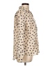 Style&Co 100% Cotton Print Tan Long Sleeve Blouse Size L - photo 4