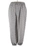 Shein Curve 100% Polyester Print Silver Casual Pants Size 18 Plus (3) - photo 1