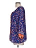 Everly 100% Polyester Graphic Blue 3/4 Sleeve Blouse Size L - photo 5