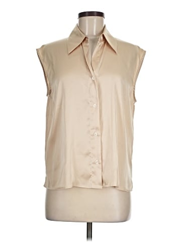Banana Republic Factory Store Sleeveless Button-Down Shirt (view 1)