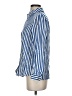 Chico's Stripes Blue Long Sleeve Button-Down Shirt Size S - photo 5