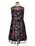 Eliza J 100% Polyester Floral Black Cocktail Dress Size 14 - photo 1