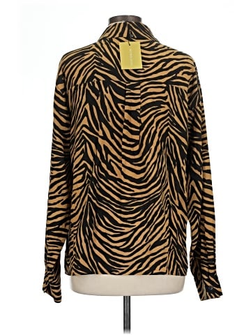 Maggy London Long Sleeve Silk Top (view 2)