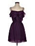 BCBGeneration 100% Polyester Solid Purple Casual Dress Size XS - photo 1