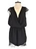Unbranded 100% Polyester Solid Black Romper Size S - photo 1