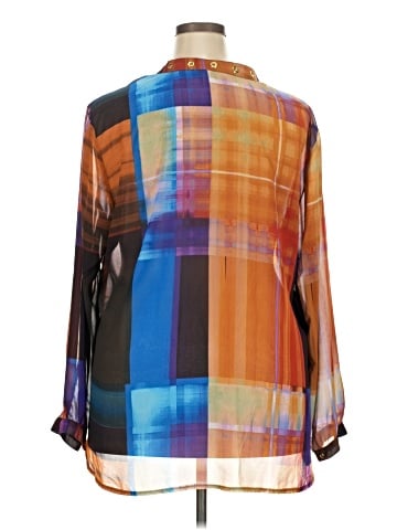 NY Collection Long Sleeve Blouse (view 2)