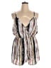 Shein Curve Stripes Silver Romper Size 14 Plus (1) - photo 1
