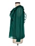Ann Taylor LOFT 100% Polyester Green Long Sleeve Blouse Size M - photo 5