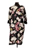 Summer & Rose Floral Multi Color Black Kimono Size L (estimated) - photo 2