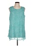 Fever 100% Polyester Teal Casual Dress Size L - photo 1