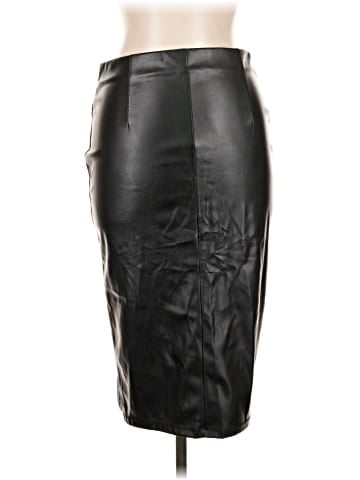 Shinestar Faux Leather Skirt (view 2)