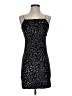 Topshop 100% Elastane Animal Print Black Cocktail Dress Size 2 - photo 1