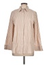 Chico's Stripes Tan Long Sleeve Button-Down Shirt Size Lg (2) - photo 1
