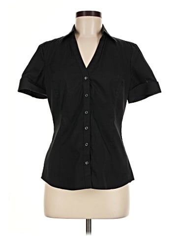 Express Design Studio Short Sleeve Blouse (view 1)