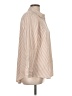 Chico's Stripes Tan Long Sleeve Button-Down Shirt Size Lg (2) - photo 4