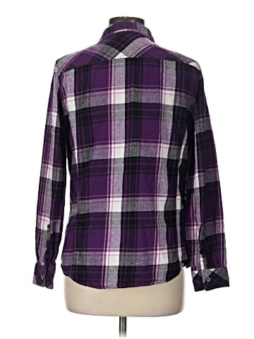 Indigo Long Sleeve Button-Down Shirt (view 2)