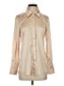 Choklate Metallic Ivory Long Sleeve Blouse Size S - photo 1