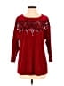 Bob Mackie Red 3/4 Sleeve Top Size S - photo 1