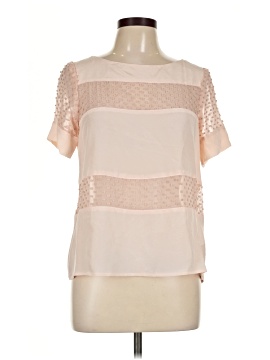 Amour Vert Short Sleeve Silk Top