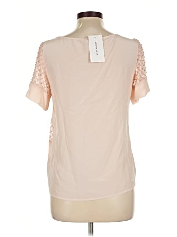 Amour Vert Short Sleeve Silk Top (view 2)